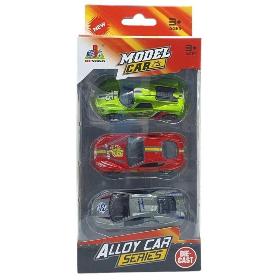 3'lü Araba Yarış Seti - Die Cast - DS045
