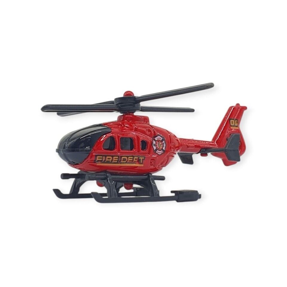 3'lü İş Makinaları Road Seti - Die Cast - DS044 - İtfaiye