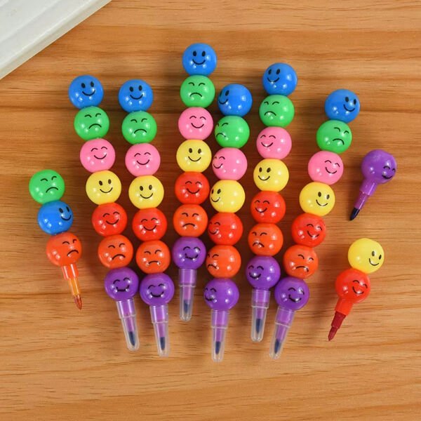 4'lü Emojili Yumurtlayan Boya Kalemi Seti