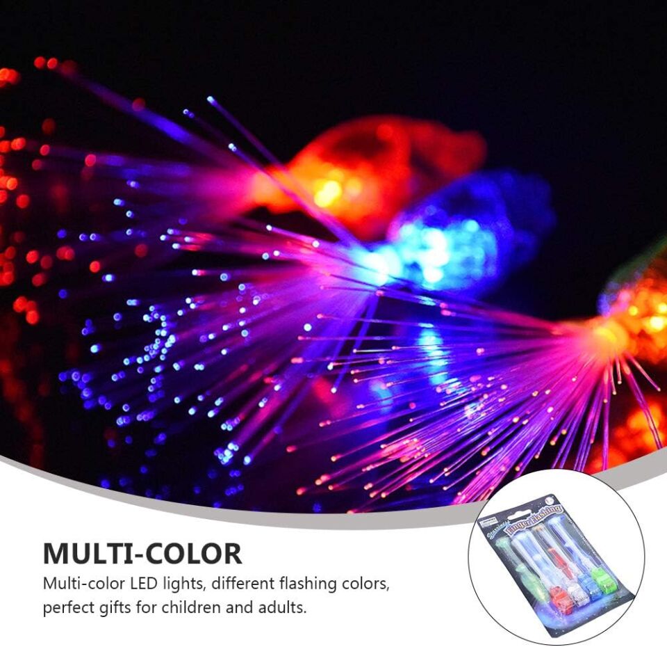 4'lü LED Işıklı Renkli Püskül