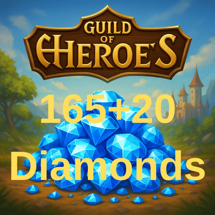 Guild Of Heroes 165 + 20 Elmas