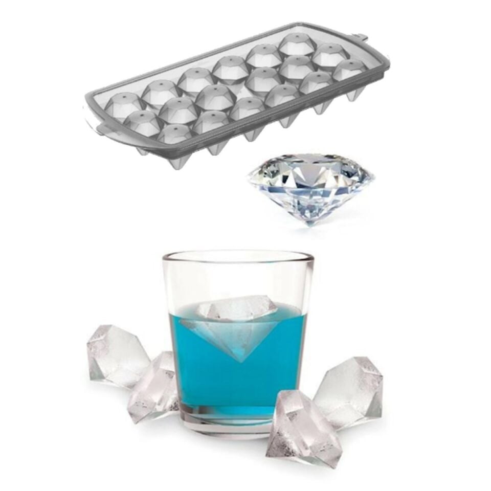 Diamond Elmas Şeklinde Buz Kalıbı 18 Bölmeli (1077)