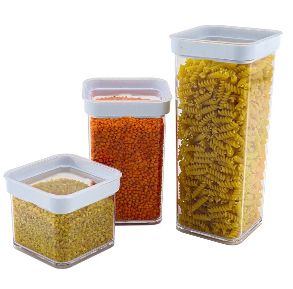 Vakumlu Kare Saklama Kabı  1 Litre (1077)