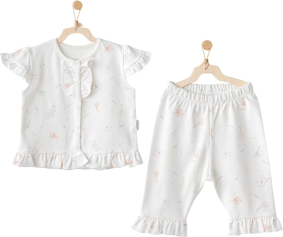 Andywawa AC25511 Love Family 2'Li Bebe Takım Ekru