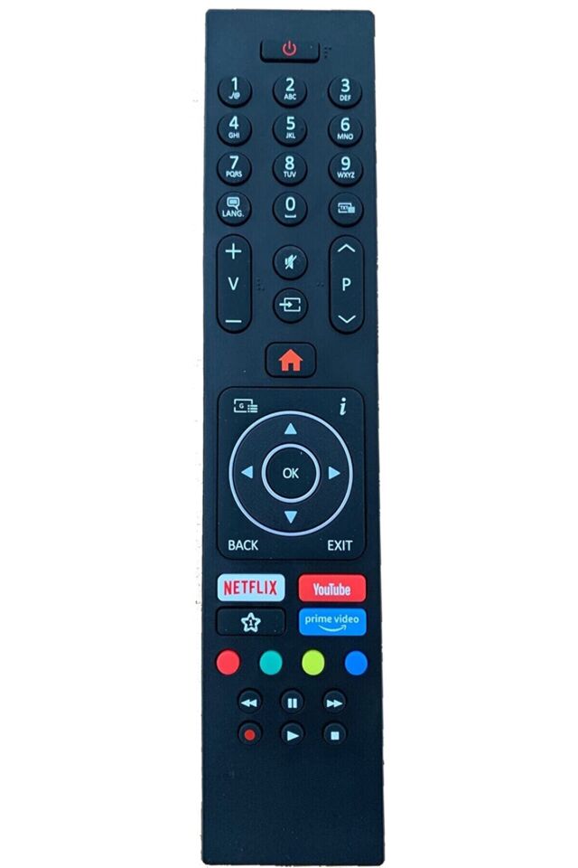 Vestel Turn 4K Led Tv Kumandası  Netflix, Youtube, Primevideo Tuşlu Kumanda  Lcd626 (1077)