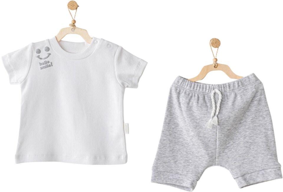 Andywawa AC25894 2'Li Basic Bebe Takım Grey Melange