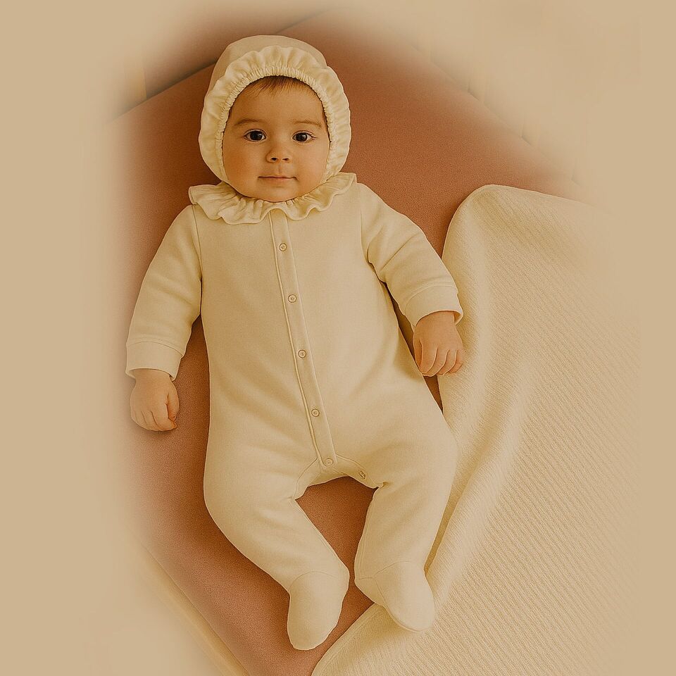 Bistyle Yenidoğan Tulum Battaniye Prıncess 13115 Ekru