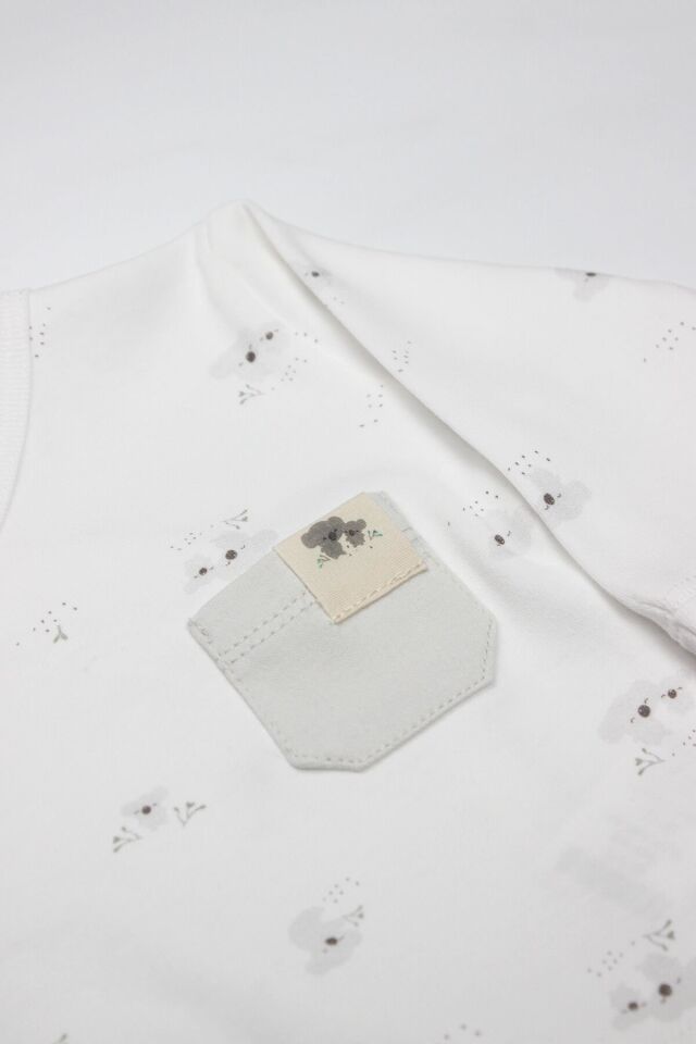 Bistyle 3Lü Zıbın Takım Lıttle Koala 13109 Gri 3-6 Ay - Gri
