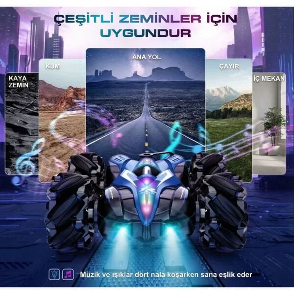 Uzaktan Kumandalı Akrobat Araba