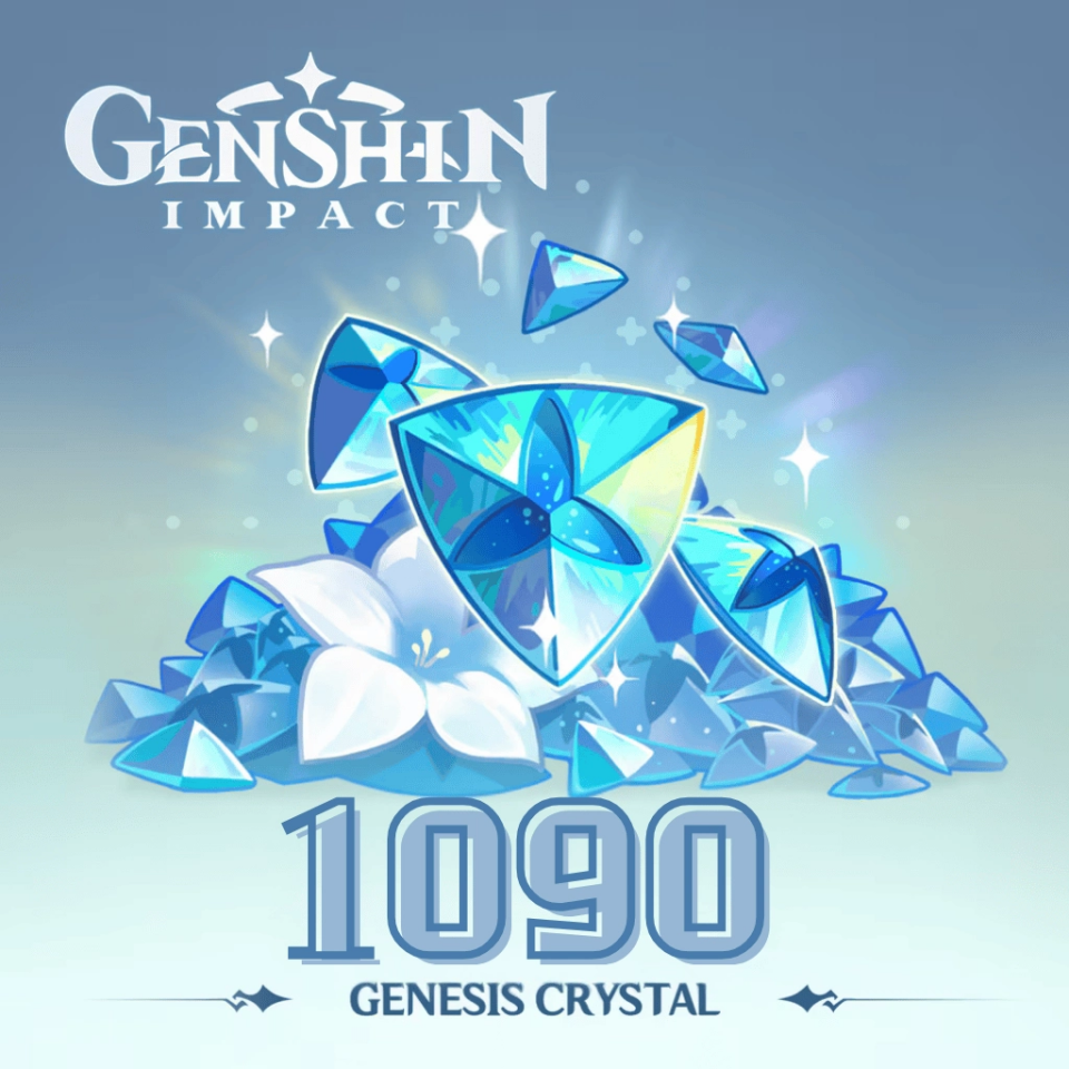 Genshin Impact 1090 Genesis Crystals