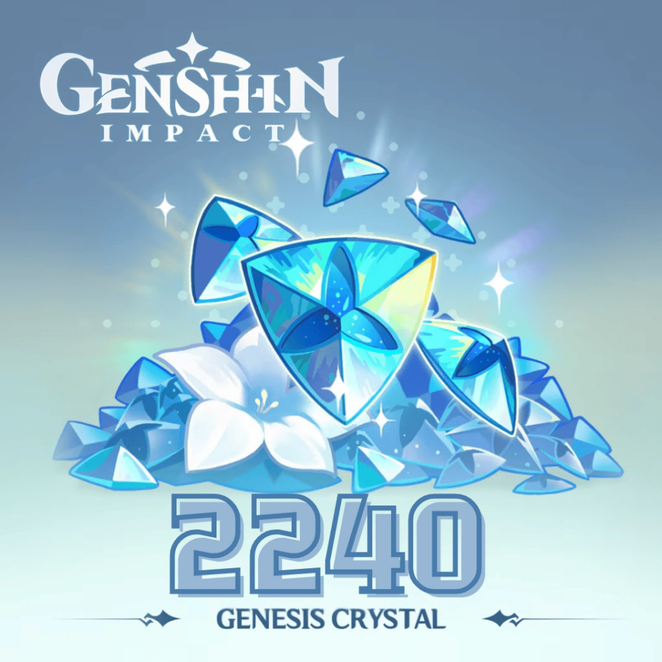 Genshin Impact 2240 Genesis Crystals