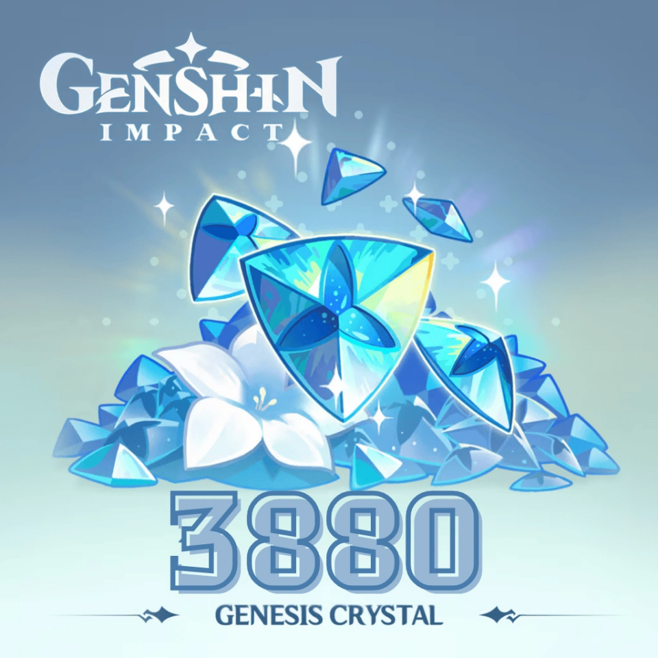 Genshin Impact 3880 Genesis Crystals