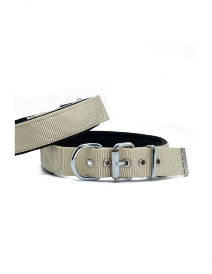 Doggie Softlu Köpek Boyun Tasması 3 cm 42 cm-50 cm Haki