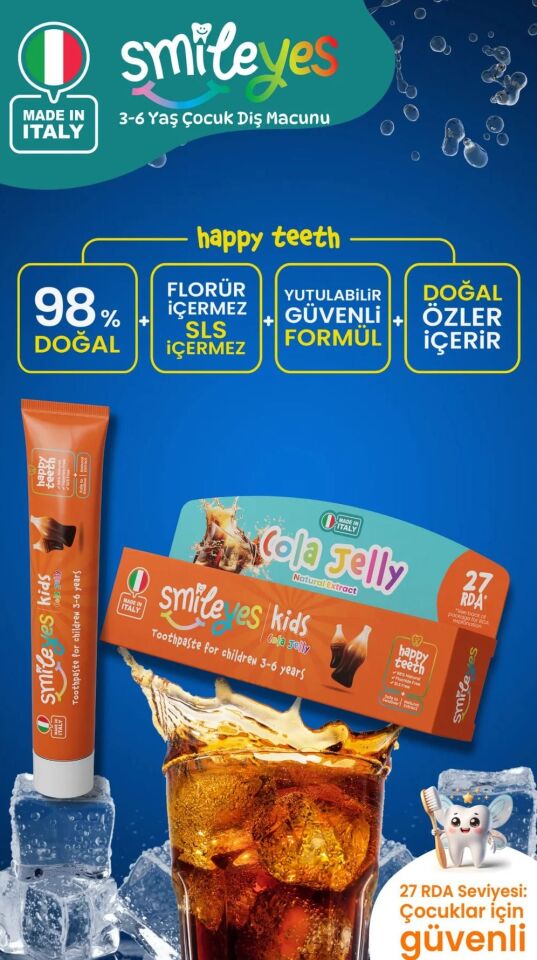 Smileyes Kids Diş Macunu 3-6 Yaş 50 ml Cola Jelly Cola Jelly