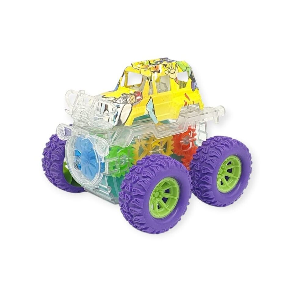 Sürtmeli Işıklı Off-Road Aracı  - 7310 - Mor