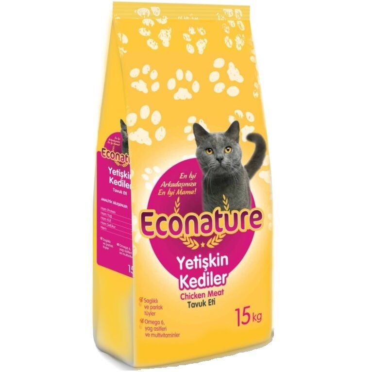 Econature Tavuklu Yetişkin Kedi Maması 15 kg