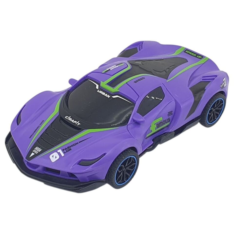 Sürtmeli Drift Arabalar 15 cm - D400-52 - Mor