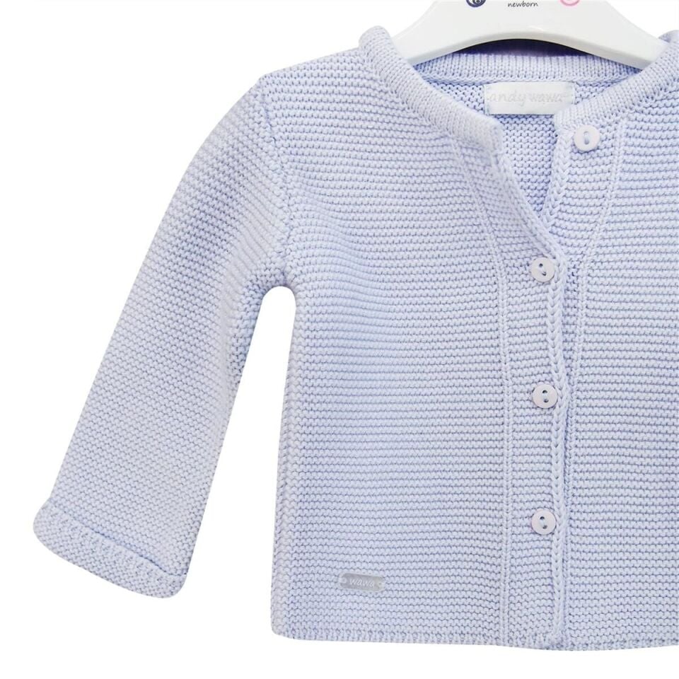 Andywawa AC24333 Basic Bebe Ceket Blue Blue - 18-24 Ay